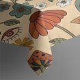 thumbnail image 3 of Colorful Mushroom Flower Light Pattern Rectangle Tablecloth 60"x84",Waterproof Polyester Rectangle Table Cloth, Wipeable Spillproof Polyester Tablecloth for Dining, Camping, Indoor and Outdoor, 3 of 5
