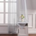 thumbnail image 3 of Coofit Sheer Curtain Solid Color All-match Translucent Window Gauze Window Panel, 3 of 10
