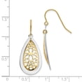 thumbnail image 3 of 14K Two-Tone Gold Earring Drop & Dangle Women'S 38 mm 15, 3 of 3