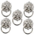 thumbnail image 4 of WHAMVOX 5 Pcs Knobs Lion Head Handle Shoe Cabinet Handles 7.00X4.00X1.00CM Silver, 4 of 8
