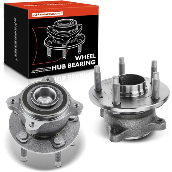 A-Premium 2 x Rear Wheel Bearing and Hub Assembly with 5-Lug Compatible with Chevrolet Cruze 2011-2012