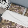 thumbnail image 4 of Designart 'Tropical Leaves On Pink' Mid-Century Modern Duvet Cover Set, 4 of 4