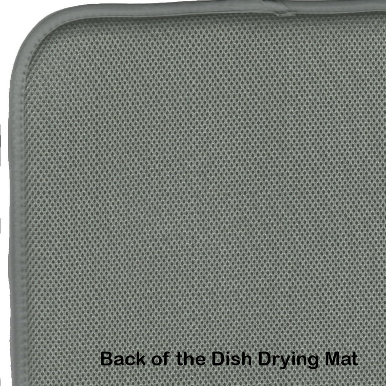 Great Gatherings Black Microfiber Dish Drying Mat