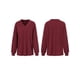 thumbnail image 5 of Sudadera de mujer, Sudadera holgada de manga larga con cuello en V para mujer, jerséis informales Abanopi borgoña/Grande, 5 of 7