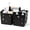 Black, variant on Portable Shower Caddy Plastic Shower Basket Organizer Divided Bathroom Caddy Storage Cleanning Caddy Tote with Handle for College, Dorm Room, Kitchen, Black