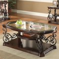 thumbnail image 2 of Coaster Occasional Group Glass Top Coffee Table in Dark Brown, 2 of 2
