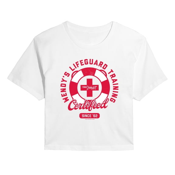 The Sandlot - Wendys Lifeguard Training - Juniors Cropped Short Sleeve Graphic T-Shirt