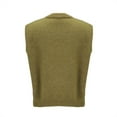 thumbnail image 5 of Jxximdong Casual Vests for Women, Lady Sleeveless Knit Cardigan Casual Cropped Button Down Open Front Sweater Vest with Pockets, Women's Coats Yellow, 5 of 5