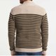 thumbnail image 3 of Mens Striped V-Neck Cardigan Sweater Long Sleeve Button Down Khaki Overcoat, 3 of 5