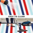 thumbnail image 5 of Red Blue Stripe Outdoor Rug for Patio/Deck/Porch, Non-Slip Large Area Rug 3 x 5 Ft, Gradient Geometric White Vertical Striped Indoor Outdoor Rugs Washable Area Rugs, Camping Rug Carpet Runner, 5 of 8