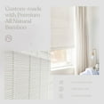 thumbnail image 5 of MOOD Custom Bamboo Shades | MODERN | Cordless Designer Natural Woven Wood Roman Shades for Windows | Modern White Dough (Sheer) | 36"W X 36"H, 5 of 7