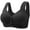 Black, variant on Comfortable Bras for Women Womens Daily Wear Bras for Women No Underwire Front Closure Comfort Senior Wireless Snap Closing Bra