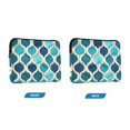 thumbnail image 7 of FORMRS 15-15.6 inch Laptop Sleeve Case Soft Carrying Quilted Computer Bag Cover, Blue Geometric Pattern, 7 of 7