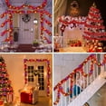 thumbnail image 4 of Scidweet Christmas Garlands Decorations, 2 Pcs 32.8 ft Pre Lit Xmas Garland with Lights for Indoor Outdoor Christmas Tree Party Holiday Xmas Decor, Red, 4 of 8