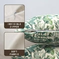 thumbnail image 5 of Eucalyptus Leaves Pillow Covers 18x18 Inch Sage Blue Green Leaf Butterfly Decorative Pillow Cases Set of 2 Spring Summer Mason Jar Floral Pillowcase Farmhouse Decor for Couch Sofa, 5 of 6
