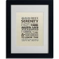 thumbnail image 2 of Trademark Fine Art "Serenity Prayer II" Canvas Art by Megan Romo, Black Frame, 2 of 3
