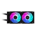 thumbnail image 3 of Enfriamiento Líquido Gigabyte AORUS Waterforce II 240, 2 Ventiladores de 120mm ARGB, TDP de 300W, Compatible con LGA Intel 115x, 1200, 1700, 1851 y AMD AM5, AM4, 3 of 4