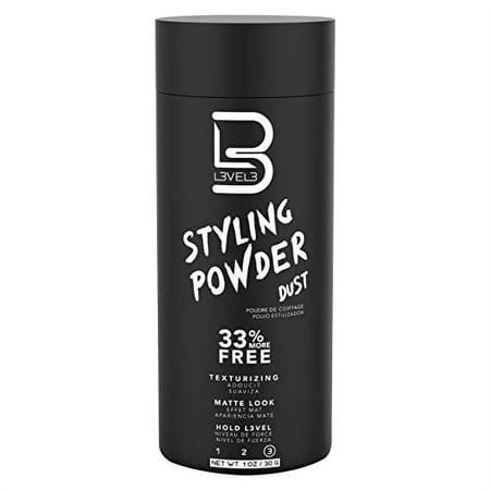 Level 3 Styling Powder - Natural Look Mens Powder L3 - Easy To Apply With No Oil Or Greasy Residue - Level Three Delivers Matte Finish