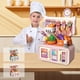 thumbnail image 1 of Juego de cocina de simulación | Juguetes de cocina de simulación | Estufa en miniatura Utensilios de sartén Comida de juego | Utensilios de cocina realistas | Plástico ABS | Azul Rosa |, 1 of 6
