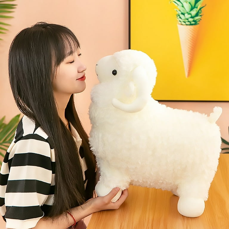 Musatteng Giant Plush Animal Plush Sheep Stuffed Animal Toys Cuddly Soft Dolls Gifts Home Office Decorations Snow White Walmart