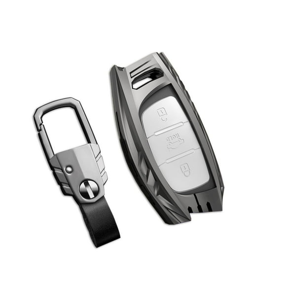 for Hyundai Key Fob Cover with Keychain,Stylish and Durable Zinc Alloy Protection Key Case Compatible with Elantra GT Sonata Tucson Ioniq Remote keyless Key shell Accessories
