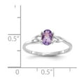 thumbnail image 2 of 10k White Gold Amethyst Ring - Size 6, 2 of 2