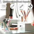 thumbnail image 5 of 2 Pcs Clear Acrylic Pen Holders Small Round Pencil Holder Desktop Pencil Holder Cups Make up Brush Holders Table Pen Cups Pen Pencil Storage Holder Office Stationery Supplies Organizer, 5 of 5