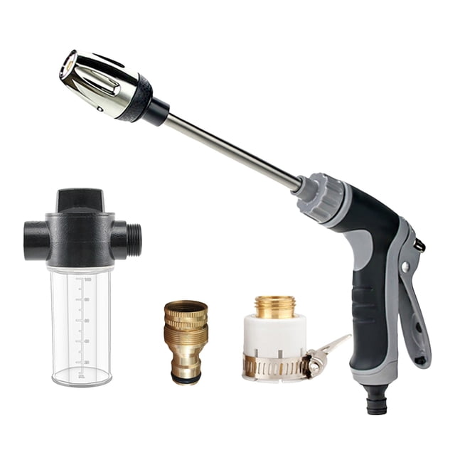 Laveuse Haute Pression, Buse de Pulvérisation Aquoxis, Acier Inoxydable Durable, Installation Facile Compatibilité Rotation à 360° pour Trois Modes de Pulvérisation avec Pot en Mousse