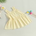 thumbnail image 3 of Girl Ruffle Dresses Sleeveless Off Shoulder Solid Color Princess Dress, 3 of 8