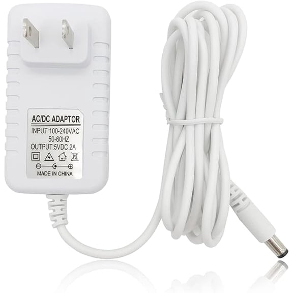xixishop Power Cord Replacement for Graco Baby Swing DuoGlider, DuetSoothe, Dreamglider, Simple Sway, Sweetpeace Charger 5V AC Adapter, White