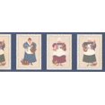 thumbnail image 2 of Chefesses Chef with Food Baskets Kitchen Wallpaper Border Retro Design, Roll 15' x 9'', 2 of 3