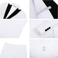 thumbnail image 4 of Lycody 5pcs Boys Suits Slim Fit Toddler Tuxedo Suit Set for Teen Boy Formal Dress Clothes Peaked Lapel Kids Wedding Outfit for Party Wedding Homecoming 2T-20 for Kids and Boys, 4 of 6