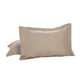thumbnail image 2 of Luxury Hotel Tailored 2-Pack Standard/Queen Shams, Mocha, 2 of 3