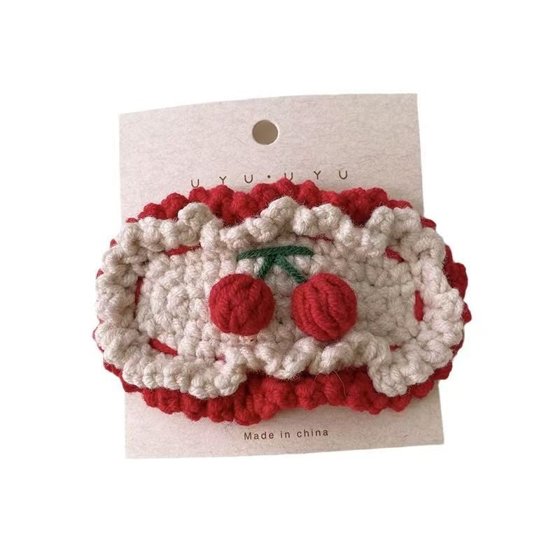 Pack of 20,  Handmade 2-2.8 inch Length Lovely Mix Style/Color Crochet Knitting Wool Lace Hair Clips for Girl,Woman,Festival Gift,Prizes, Donations