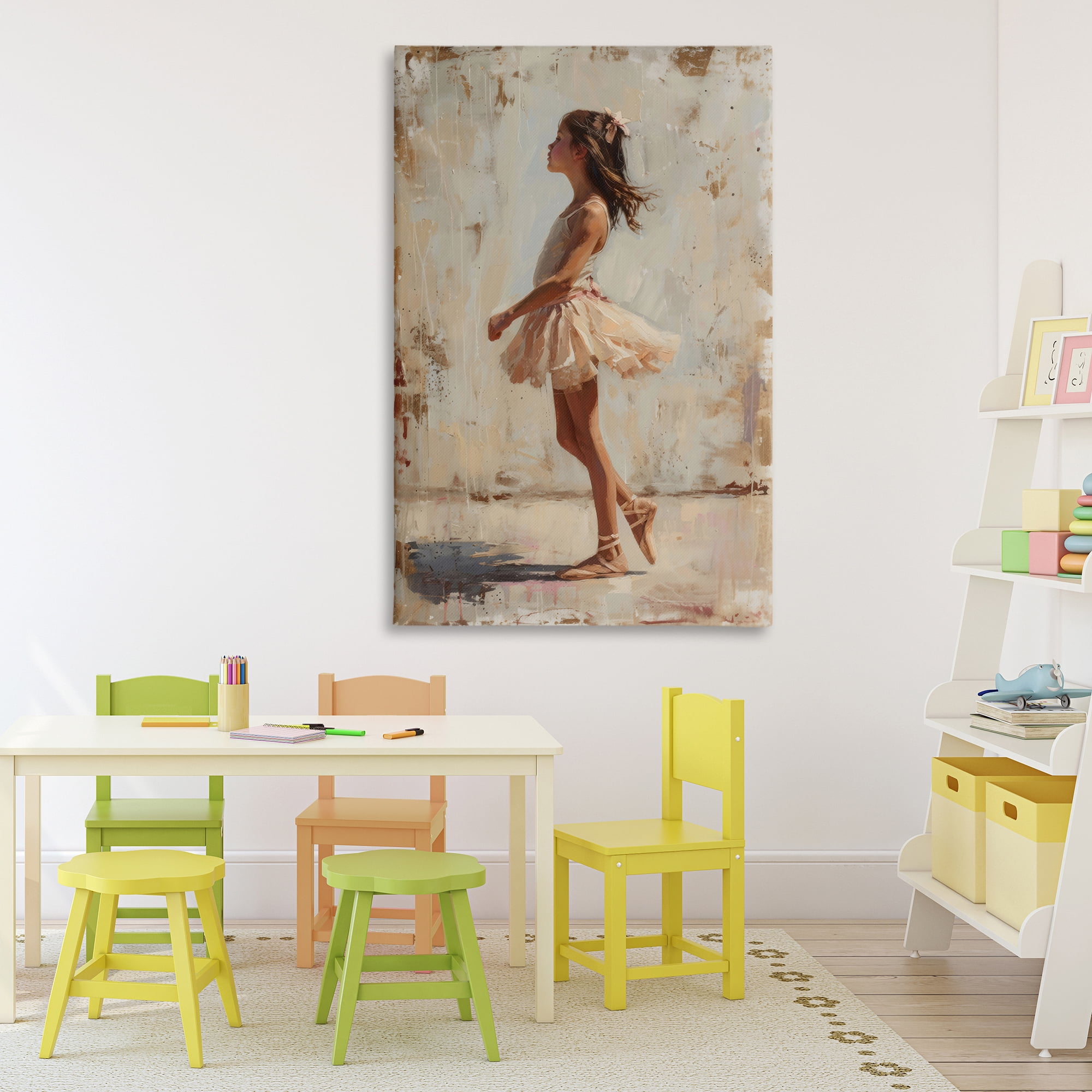 Stupell Industries Ballerina in Soft Light Canvas Wall Art, design by Creative Studio