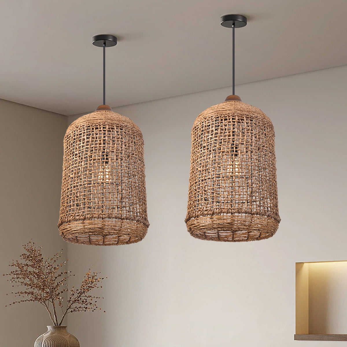 Arturesthome Brandy Koi Lampshade Hanging Ceiling Light Handmade Lampshade