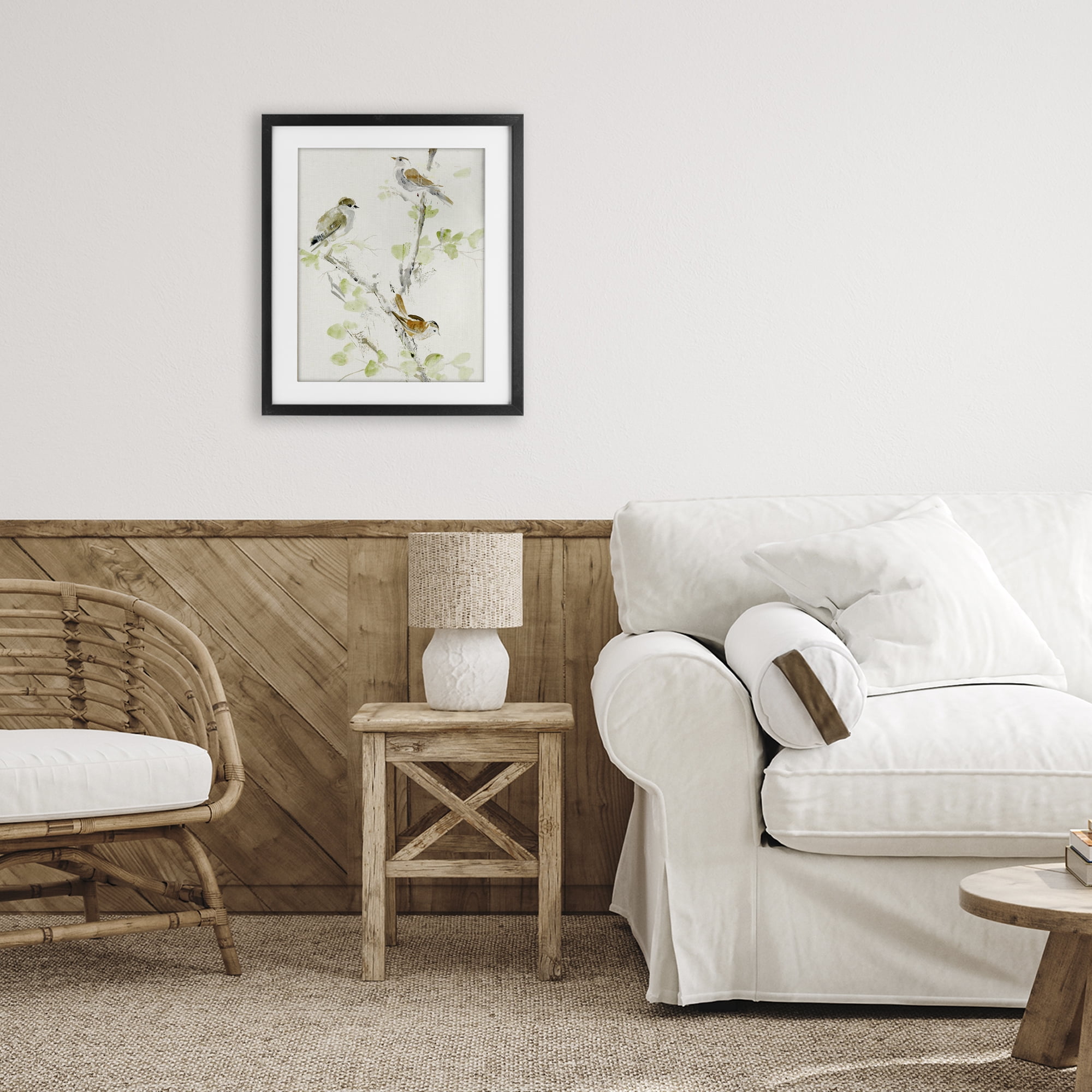 Stupell Industries Delicate Feathers Abstraction Black Framed Print Under Glass, design by Lorenzo Collective
