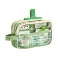 thumbnail image 1 of Estuche para lápices, bonito cordón, verde, tela de gran capacidad, 1 of 2