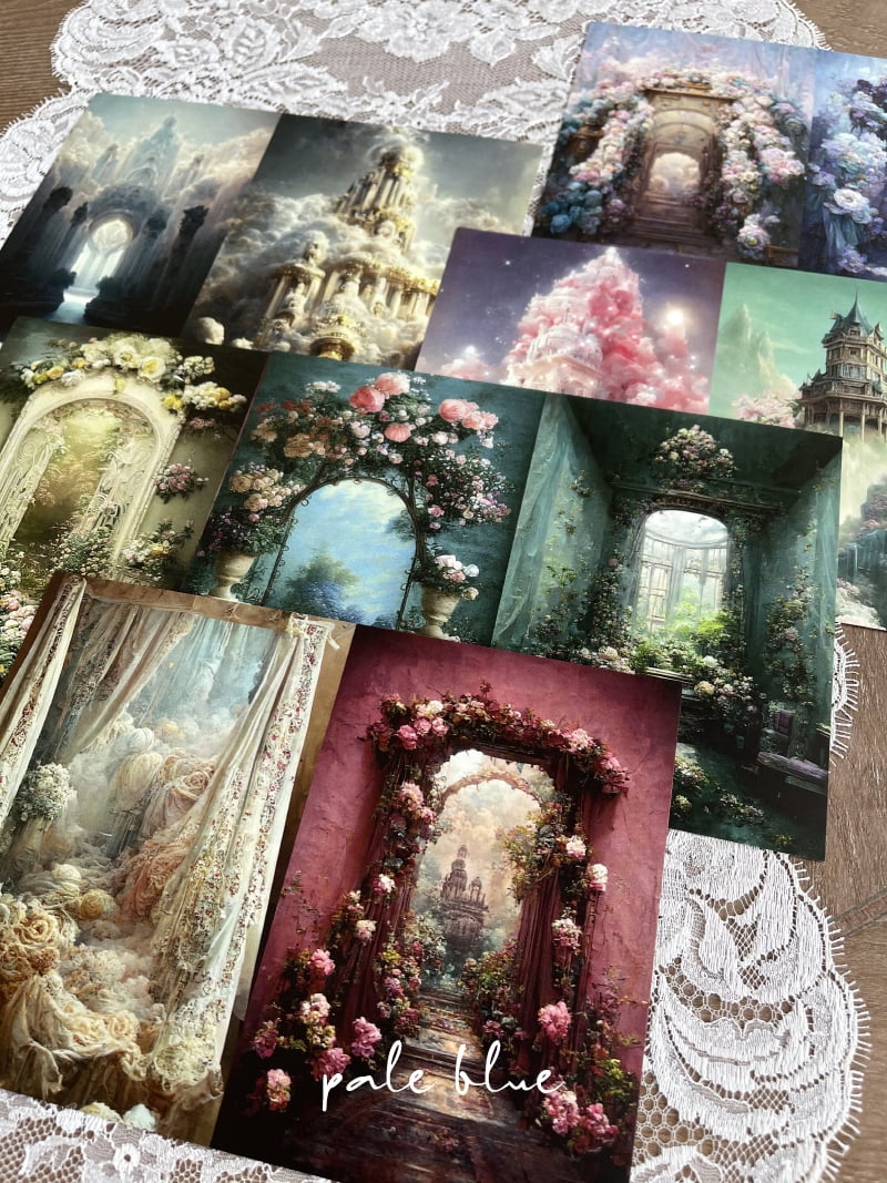 22 Sheets Dreamland Gateway Scrapbook Paper - A5 Size DIY Junk Journal Material for Creative Crafting