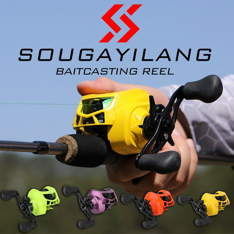 Sougayilang Casting Reel 7.1:1 High Speed Baitcasting Reel Drag Power  Fishing Reels 