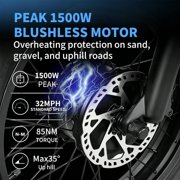 SMARTRAVEL 20 Fat Tire Off‑Road E‑Moto for Adults,1500W 48V 27Ah UL2849, GPS APP Control, 32MPH Max Speed E dirt bike