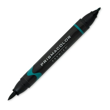 Prismacolor Premier Double-Ended Art Marker, Brush-Fine, Teal Blue