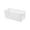 White, variant on 11x5x4.5 Inch Rectangular Storage Basket, Ventilated Hollow Plastic Organizer with Handles for Home Kitchen Bathroom with Color Options – 1Pc