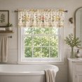 thumbnail image 2 of SPXUBZ Vintage Floral Window Valance Curtain Botanical Garden Pattern Rod Pocket Short Curtain Kitchen Home Decor, 2 of 5