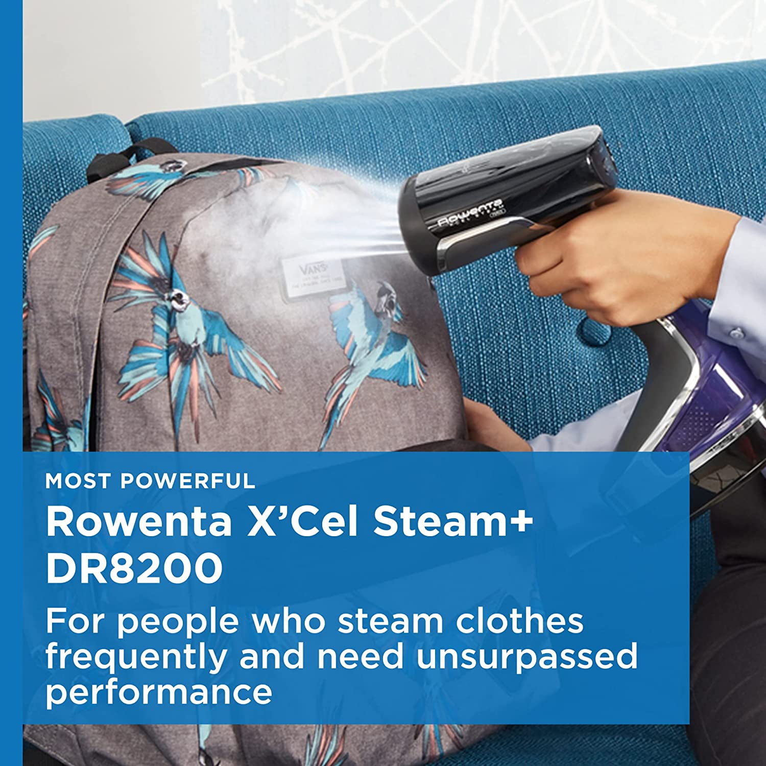Hand Steamer for Clothes, X-Cel Handheld Steamer, 25-Second Heat-Up, Powerful Steam, Long Cord, 1875W Clothes Steamer, Travel Must Have, DR8220