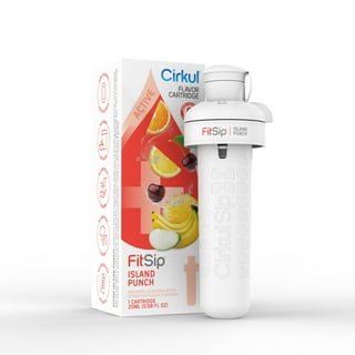 (2 Pack Bundle) Cirkul 22 oz Water Bottle Kit with Blue Lid Includes and  Fruit Punch & Mixed Berry Flavor Cartridges for Optimal Refreshment  -Perfect