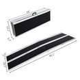thumbnail image 2 of Zimtown 96" x 28" Extra Wide Aluminum Foldable Wheelchair Loading Ramp, 2 of 9