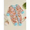 thumbnail image 6 of Aojekbee Baby Zip Up Jumpsuit Hat Boots Cactus Print Round Neck Long Sleeve Romper Adorable Bodysuits, 6 of 10