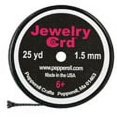 thumbnail image 2 of Pepperell Braiding 454679 Pepperell Braiding Shiny Jewelry Cord, 1.5 mm x 25 yard, Black, 2 of 2
