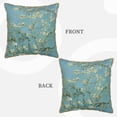 thumbnail image 2 of Home Decoration Outdoor Almond Blossom Throw Pillow Cover Case Velvet border pillowcase Decorative Cushion for Couch Bed（Without pillow core）, 2 of 6